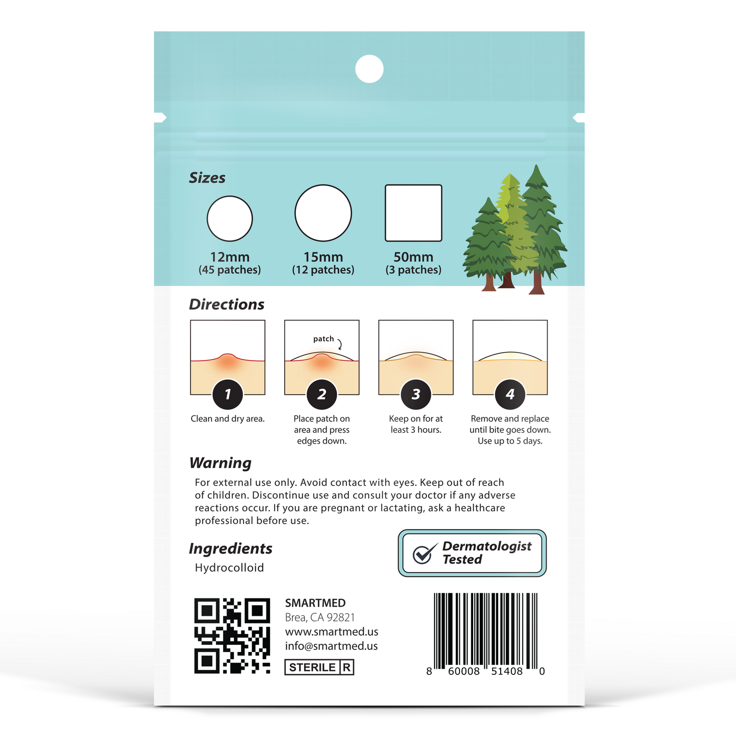 SMARTMED Insta Relief – Mosquito Bite Relief Patches - Variety 60 patches