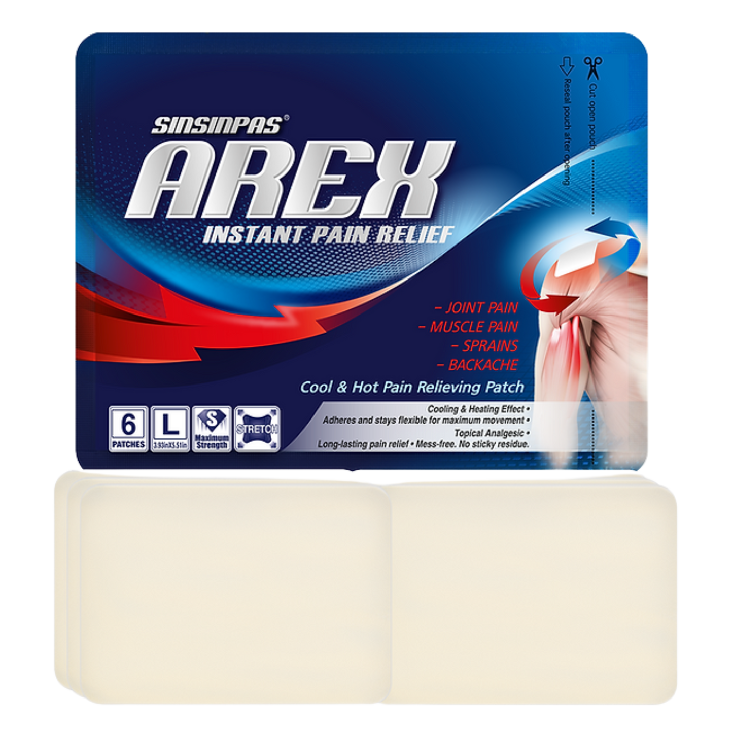 SINSINPAS AREX Cool & Hot Pain Relief Patch