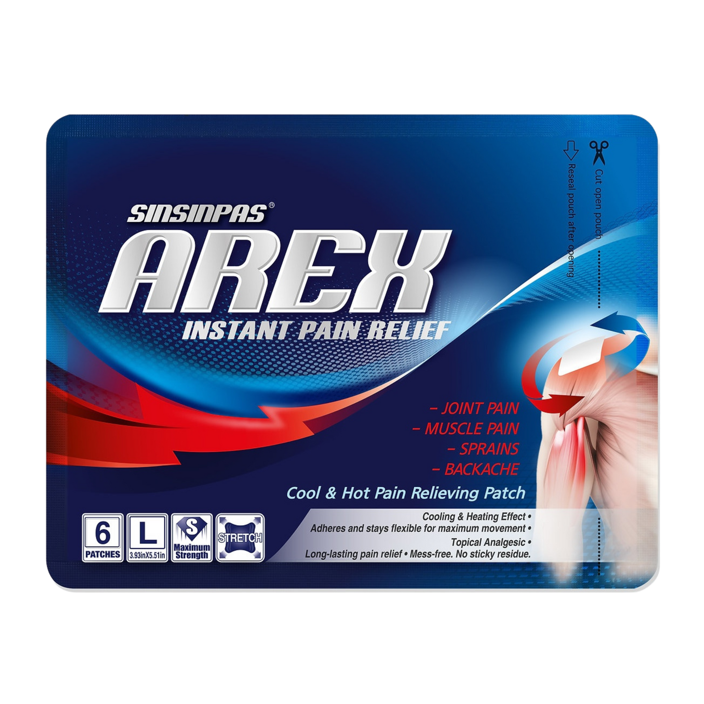 SINSINPAS AREX Cool & Hot Pain Relief Patch