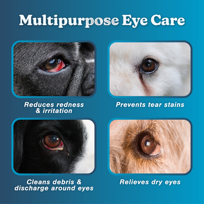Pet Eye Wash – Gentle Rinse for Dogs, Cats, All Animals | Soothes, Cleans & Hydrates | 5.1 oz