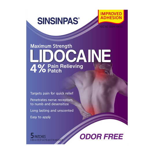 SINSINPAS LIDOCAINE 4%Pain Relief Patch