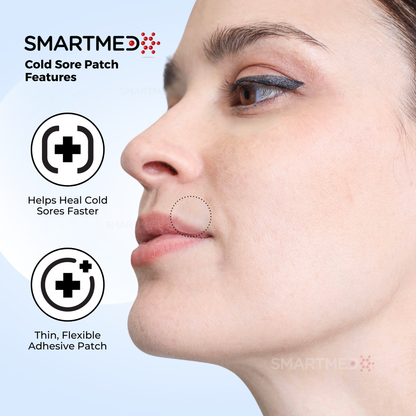 SMART Cold Sore Patch Duo | 12mm + 15mm Hydrocolloid Patches