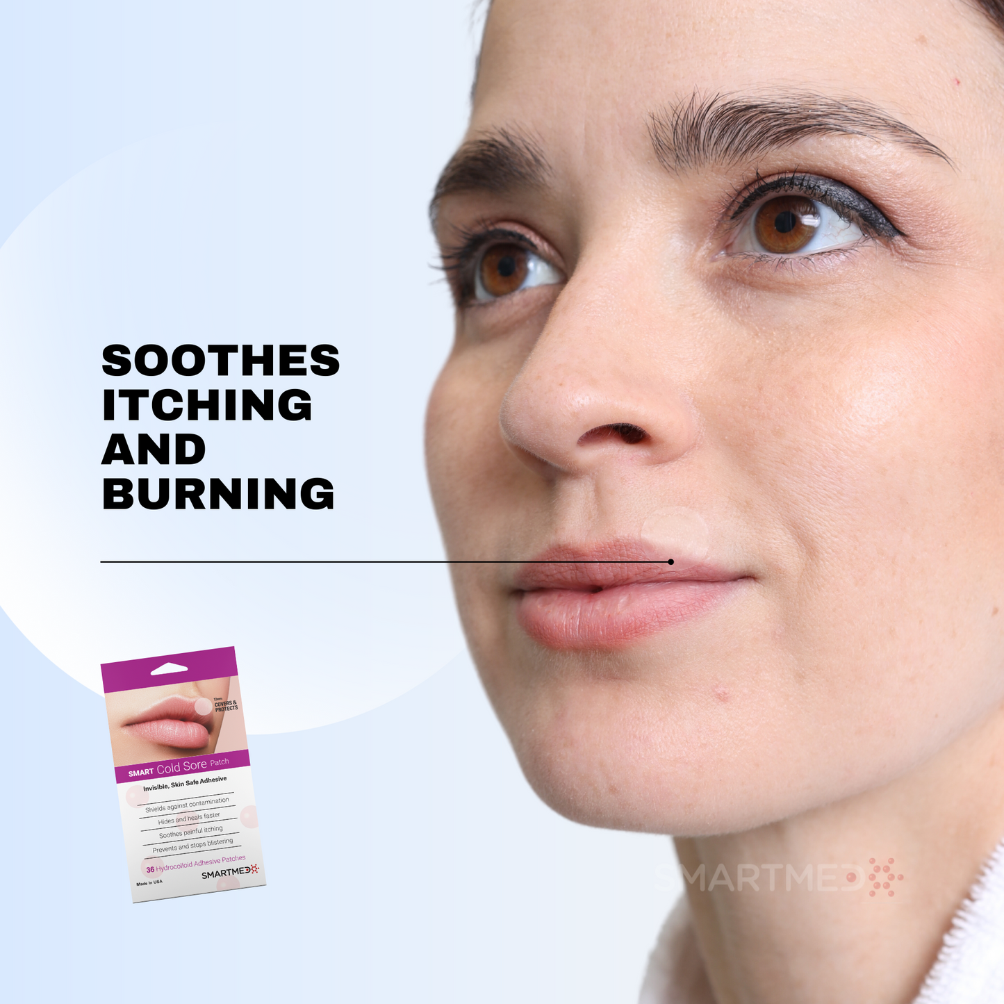 Cold Sore Treatment Patch Duo | 60 Patches – Large Ultra Thin 15mm & Original Thin 12mm