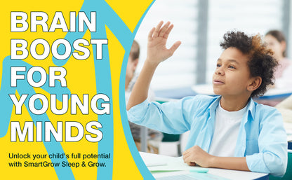 SmartGrow Growth Support Capsules | Supports Healthy Growth, Bone Strength & Sleep Supplement for Teens