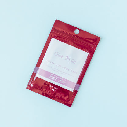 Cover Dot Acne Care (17 Count) - Variety Size Hydrocolloid Acne Patch for Face, Back, Chin & Cheeks - Large Pimple Stickers
