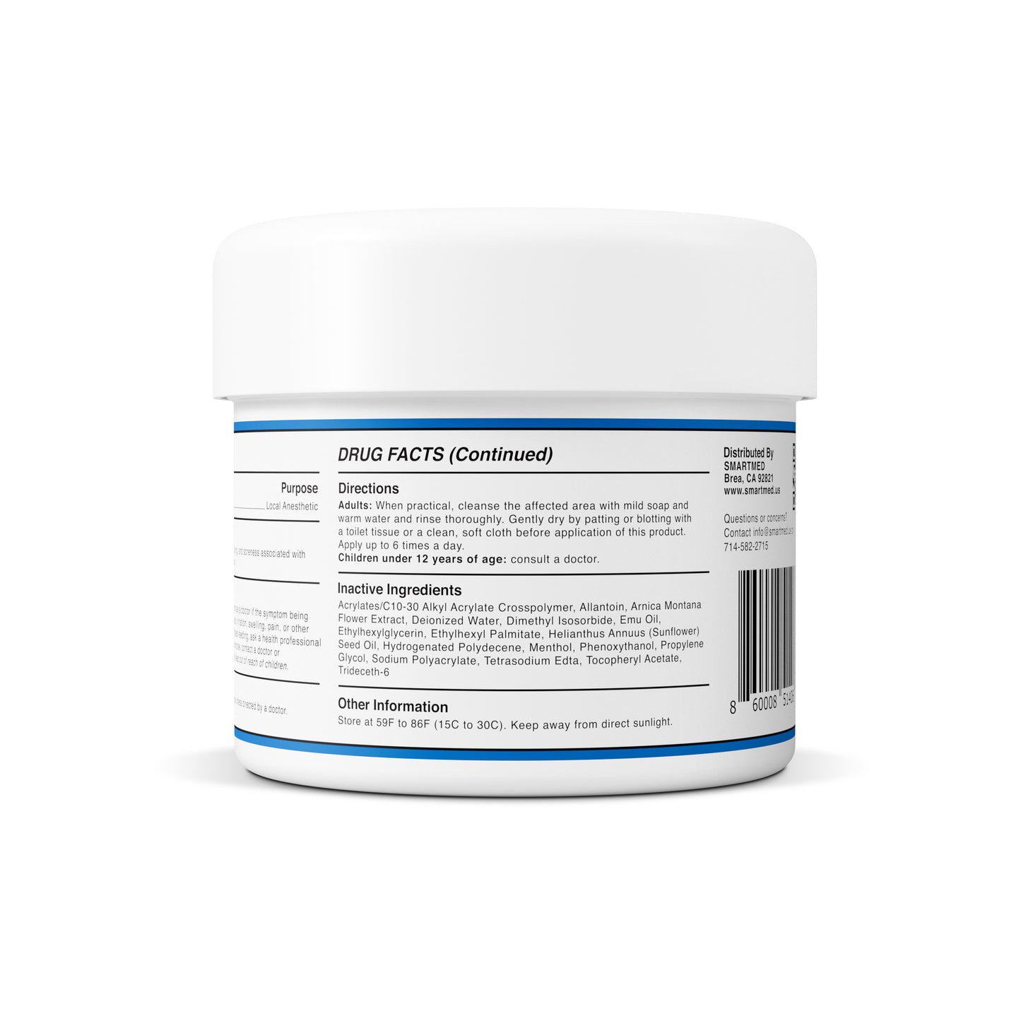 SmartMed Skincare Duo: SmartNumb 5% Lidocaine Cream + Cover Dot Acne Care