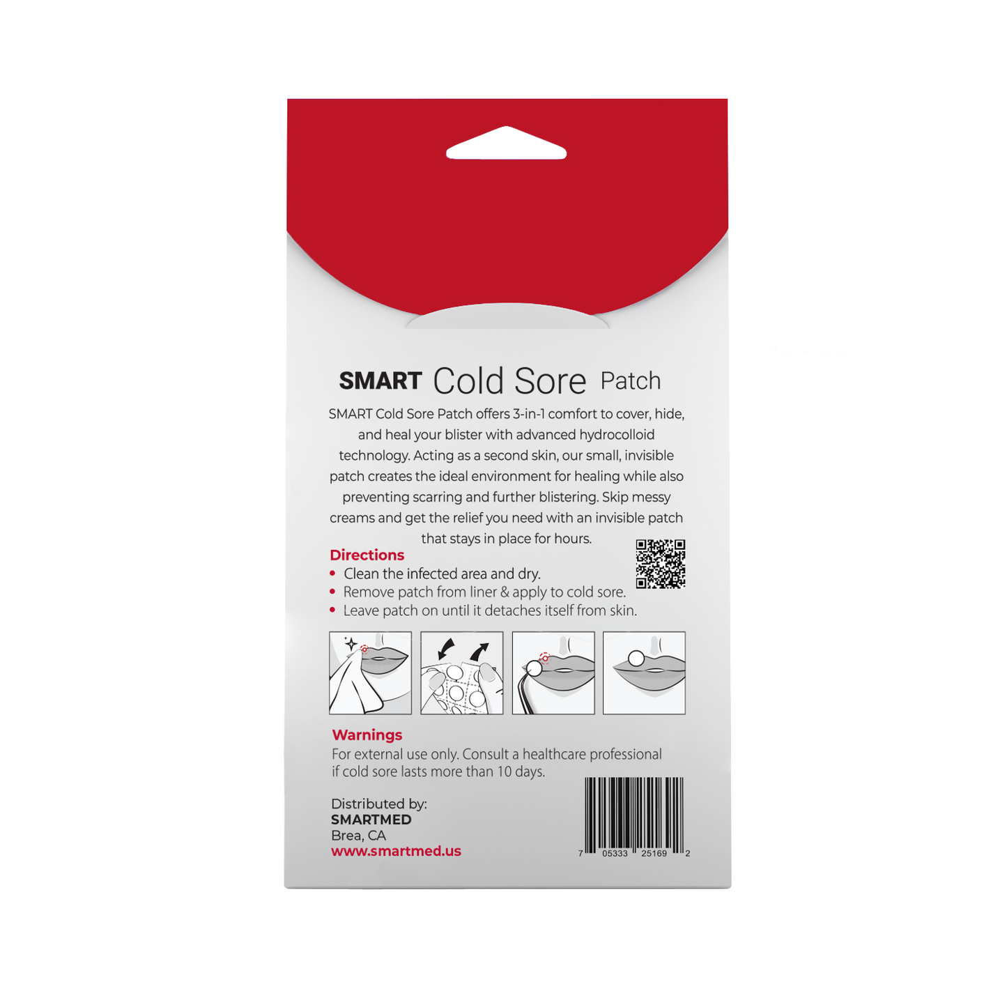 Smart Cold Sore Patch Secure Hold | 12mm