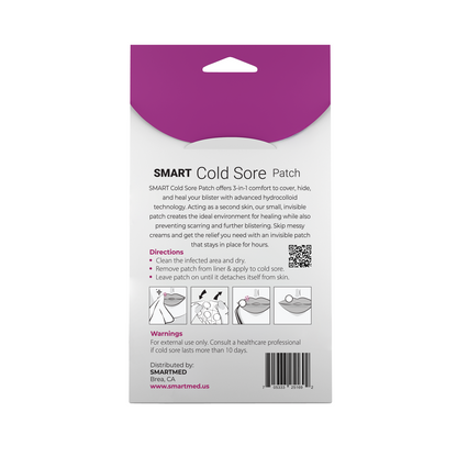 SMART Cold Sore Patch Duo | 12mm + 15mm Hydrocolloid Patches
