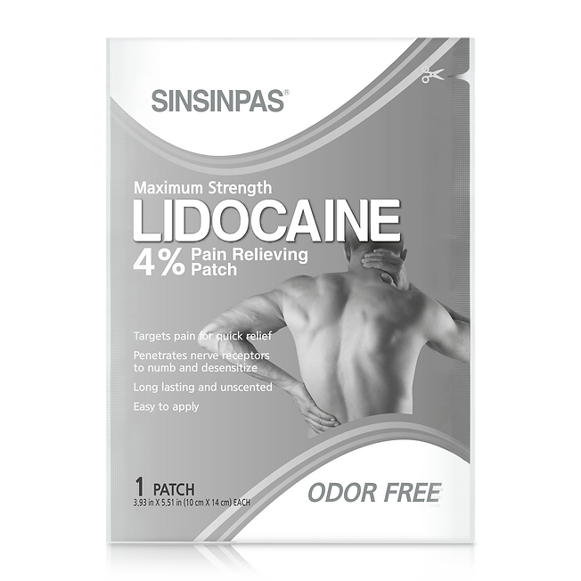 SINSINPAS LIDOCAINE 4%Pain Relief Patch